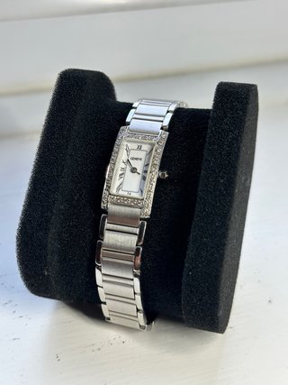 Reloj Geneve Oro Blanco 9K con Diamantes Original