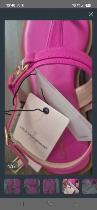 Sandalias Lola Casademunt Fuchsia Talla 39