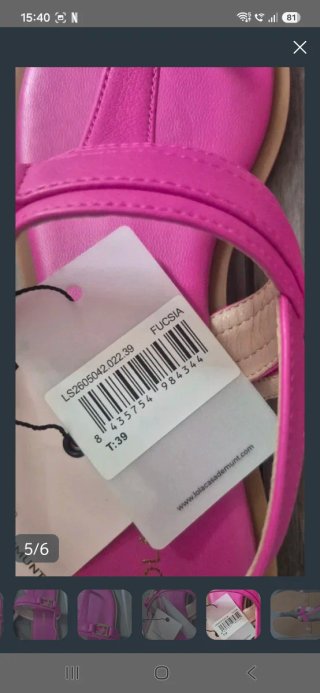 Sandalias Lola Casademunt Fuchsia Talla 39