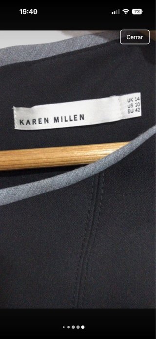 Vestido Karen Millen Talla 42 Negro