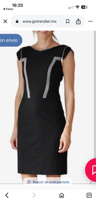 Vestido Karen Millen Talla 42 Negro