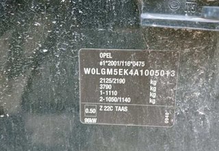 Opel elevalunas trasero izquierdo insignia 246367