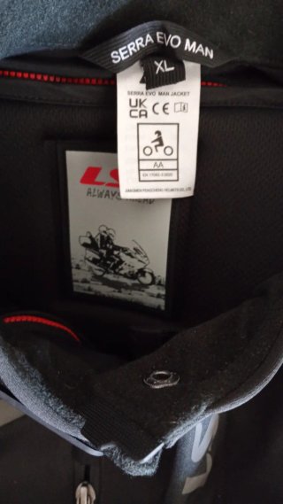 Chaqueta Moto LS2 Talla XL Negra