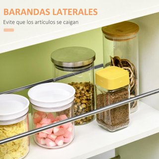 Carrito de Cocina Verdulero con 1 Cajón y 2 Estant