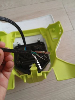 Faro LED Motocicleta Blanco/Verde