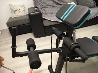 HOMCOM Banco de Musculación Plegable( sin pesa)