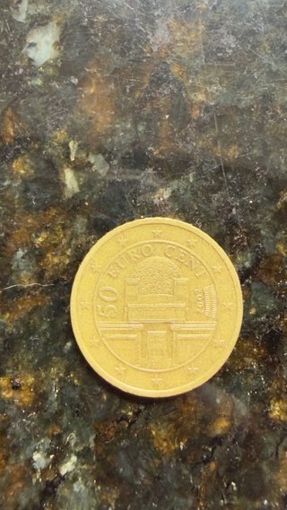 Moneda Austria 2002, 50 céntimos.