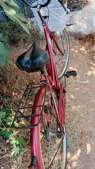 Bicicleta Roja Princess con Cesta