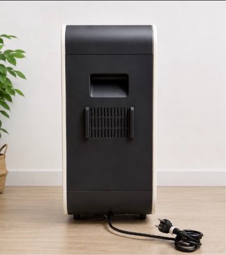 Trituradora de papel negra y beige