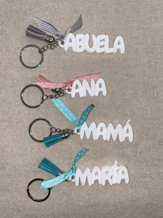 Llaveros personalizados con nombre