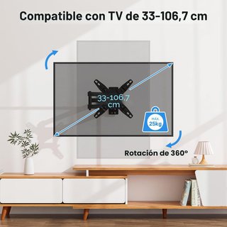 Soporte TV BONTEC 13-42 Giratorio Inclinable