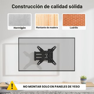Soporte TV BONTEC 13-42 Giratorio Inclinable