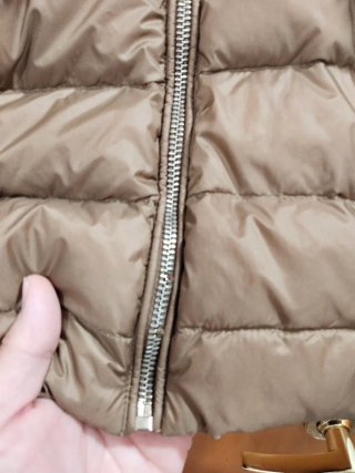 Chaqueta acolchada mujer beige