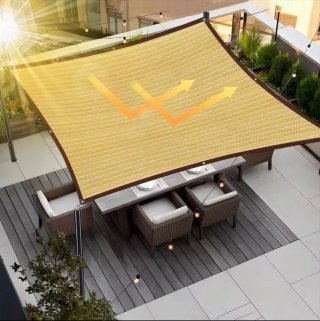 Toldo Vela Rectangular 3X5 Metros