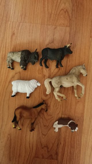 Figuras de animales de juguete (6 piezas)