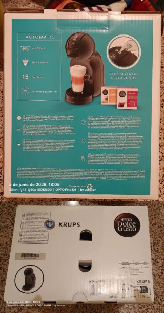 Cafetera Krups Dolce Gusto Mini Me Negra