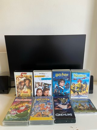 Lote VHS: Harry Potter, Shrek, Hook y más