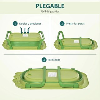 Bañera Plegable para Bebé 50L con Cojín 0-3 Años