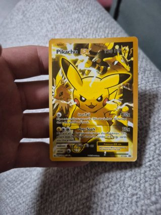Carta Pokémon Pikachu EX 2016