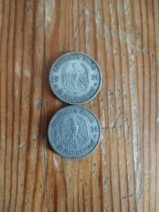 2 reichsmark 1934 Argento III Reich