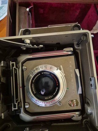 Lote Linhof Super Technika IV 4x5 + 3 Objetivos