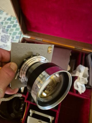 Lote Linhof Super Technika IV 4x5 + 3 Objetivos