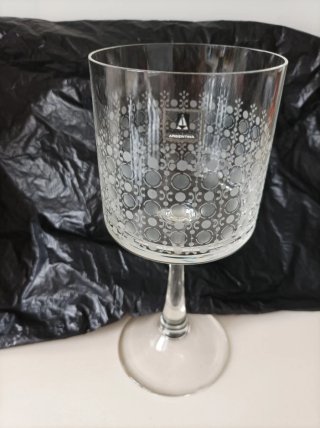 Copa cristal con grabados