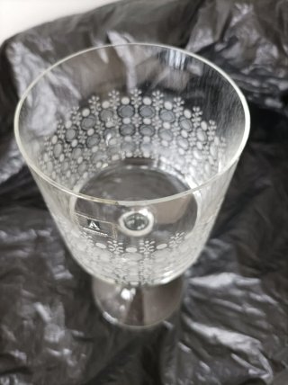 Copa cristal con grabados