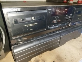 Platina Sony TC-W435 Doble Cassette