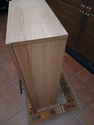 Mueble auxiliar de madera con puerta