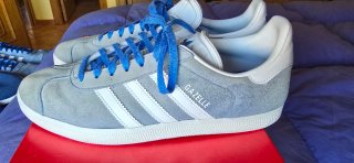 Zapatillas Adidas Gazelle Gris Talla 43.1/3