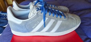 Zapatillas Adidas Gazelle Gris Talla 43.1/3