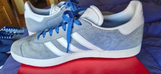 Zapatillas Adidas Gazelle Gris Talla 43.1/3