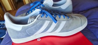 Zapatillas Adidas Gazelle Gris Talla 43.1/3