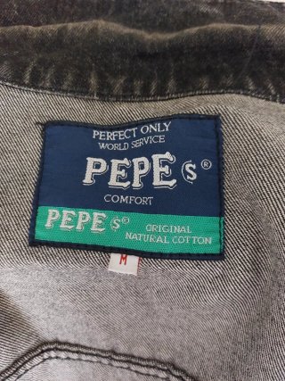Cazadora vaquera original Pepe Jeans negra unisex