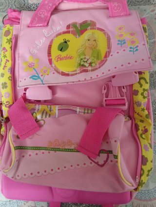 Zaino Barbie rosa con stampa