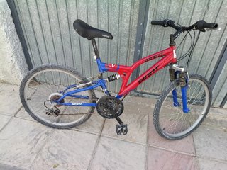 Bicicleta Montaña 24 Giant Roja/Azul