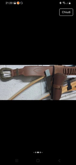 Cinturone western con fondine