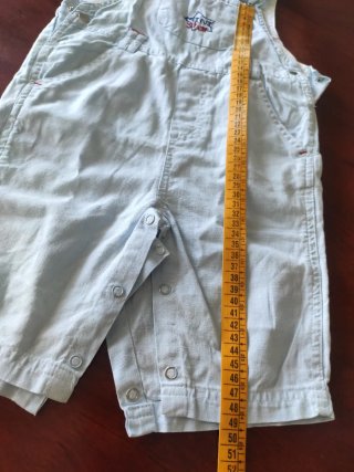 Salopette bimbo azzurro 9 mesi
