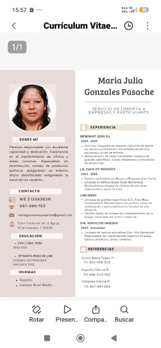 Personal de limpieza