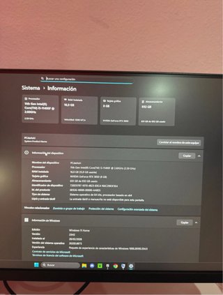 PC Gaming RTX 3050 16GB I5 11400F 1TB SSD