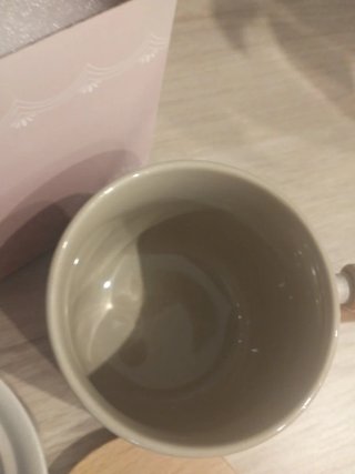 Taza cerámica zens beige y lila