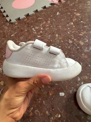 Zapatillas Adidas Talla 22 Velcro Blancas