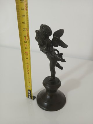 Statua Putto con Delfino Bronzo XIX-XX Secolo
