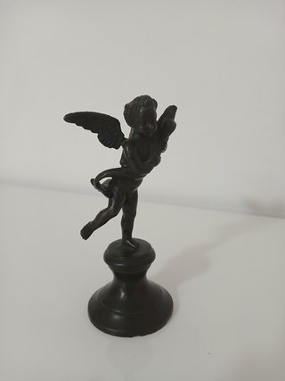 Statua Putto con Delfino Bronzo XIX-XX Secolo