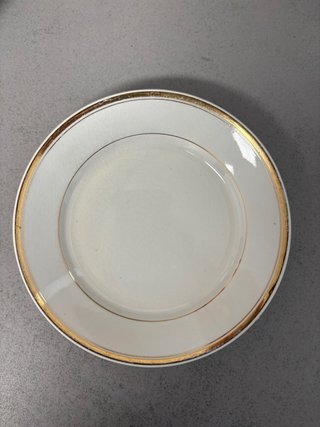 6 Platos Postre Pickman Sevilla Porcelana Dorada