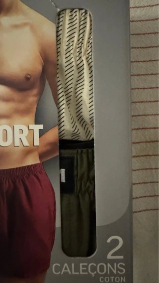 2 Boxer DIM 100% Algodón Talla L