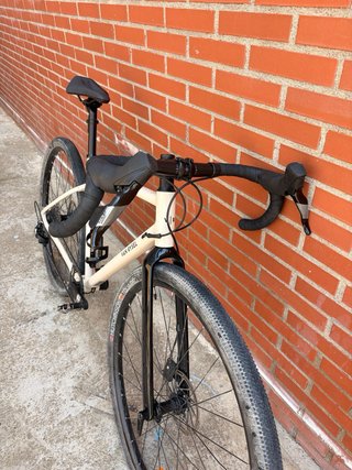 Bicicleta gravel AF SRAM apex beis 1x12v Van Rysel