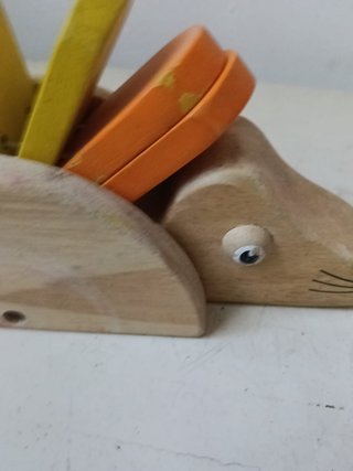 Riccio giocattolo in legno DIDA colorato