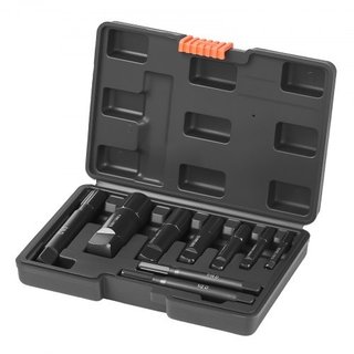 Extractor de tubos, 9 piezas de acero pesado extra